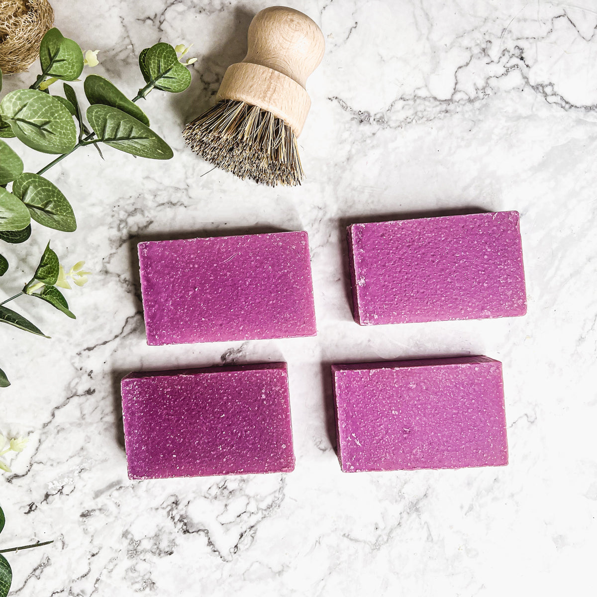 Patchouli Raspberry Soap – Handmade, Organic, Cold-Pressed Exfoliating Bar