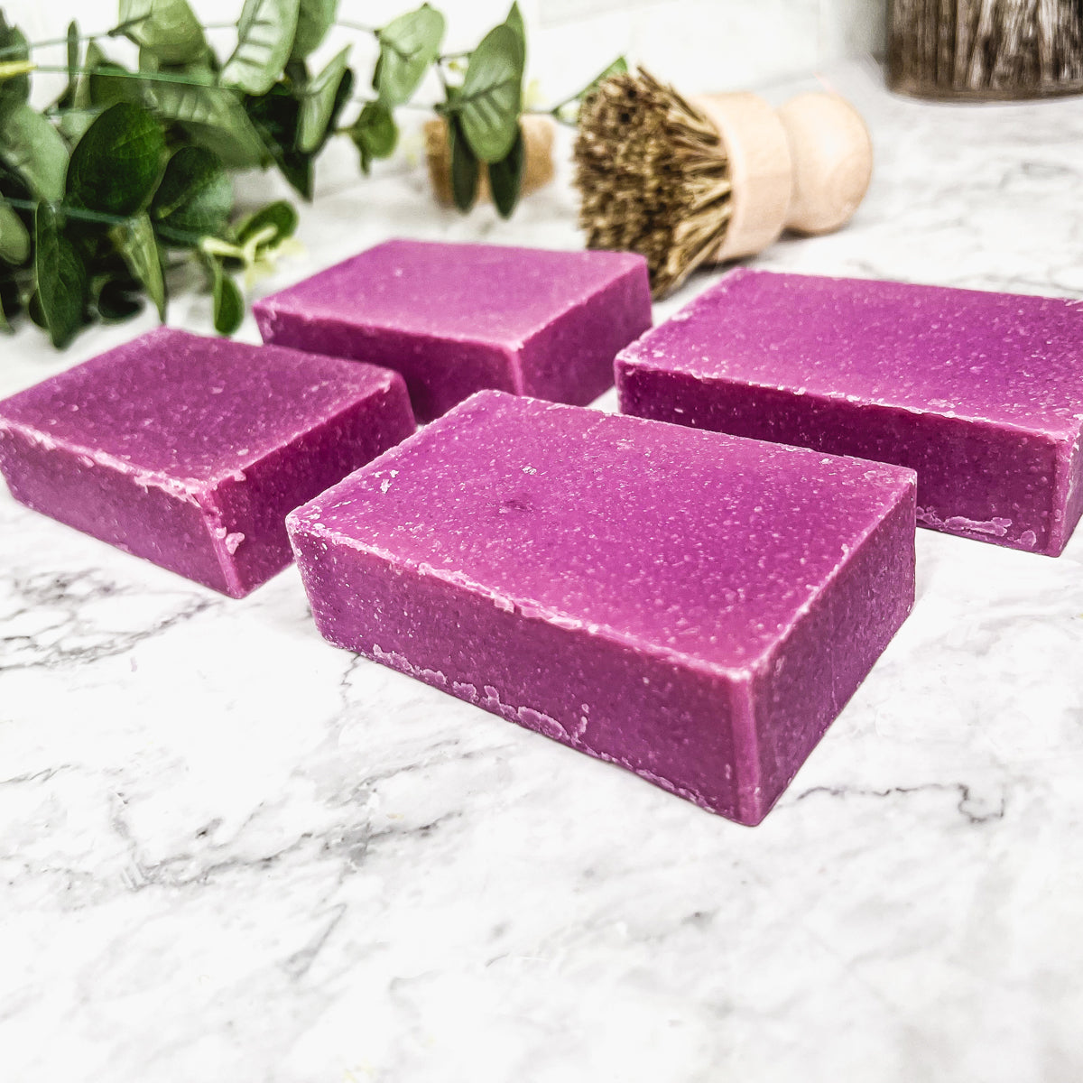 Patchouli Raspberry Soap – Handmade, Organic, Cold-Pressed Exfoliating Bar