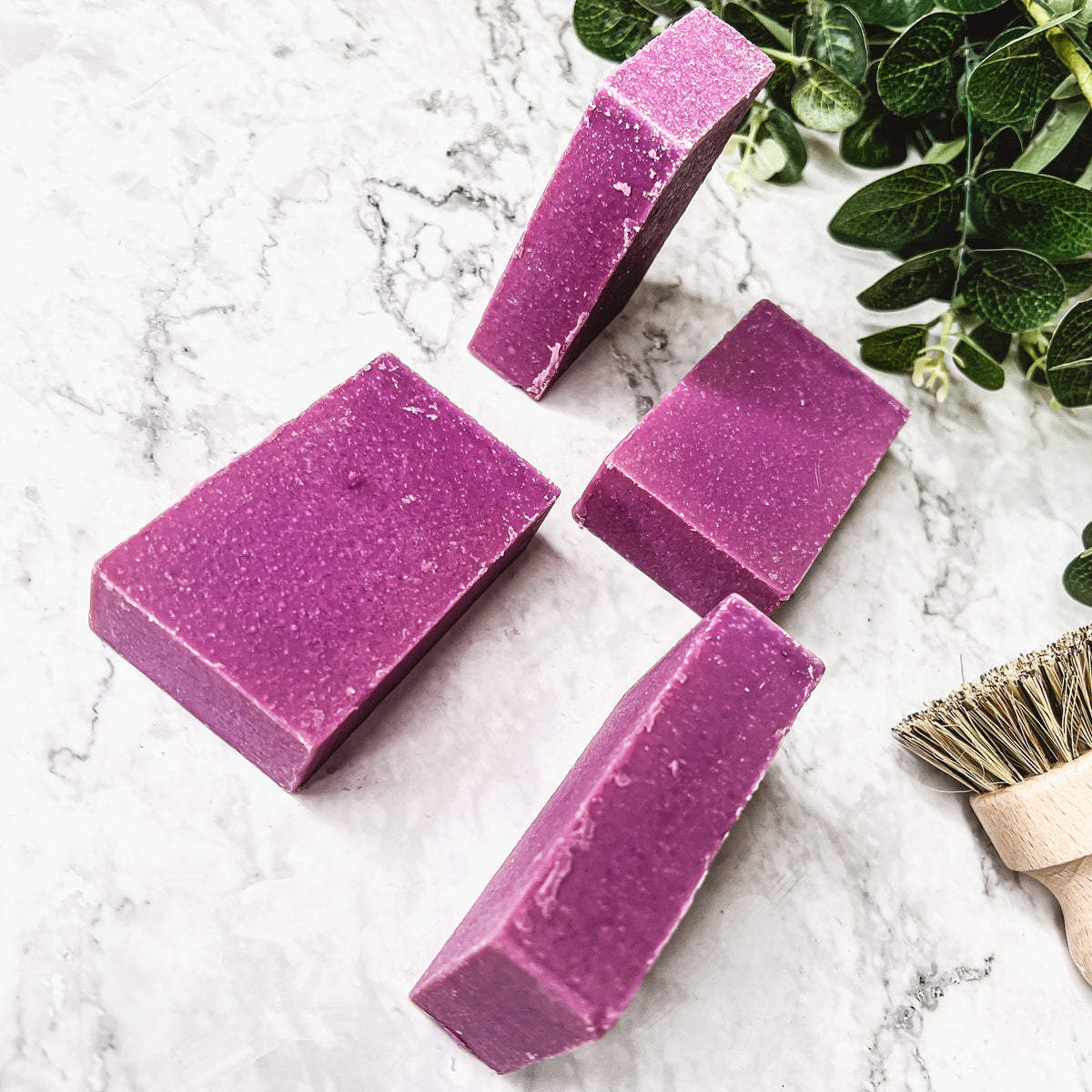Patchouli Raspberry Soap – Handmade, Organic, Cold-Pressed Exfoliating Bar