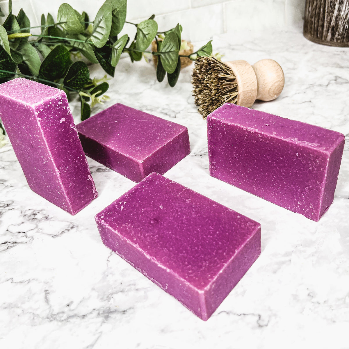 Patchouli Raspberry Soap – Handmade, Organic, Cold-Pressed Exfoliating Bar