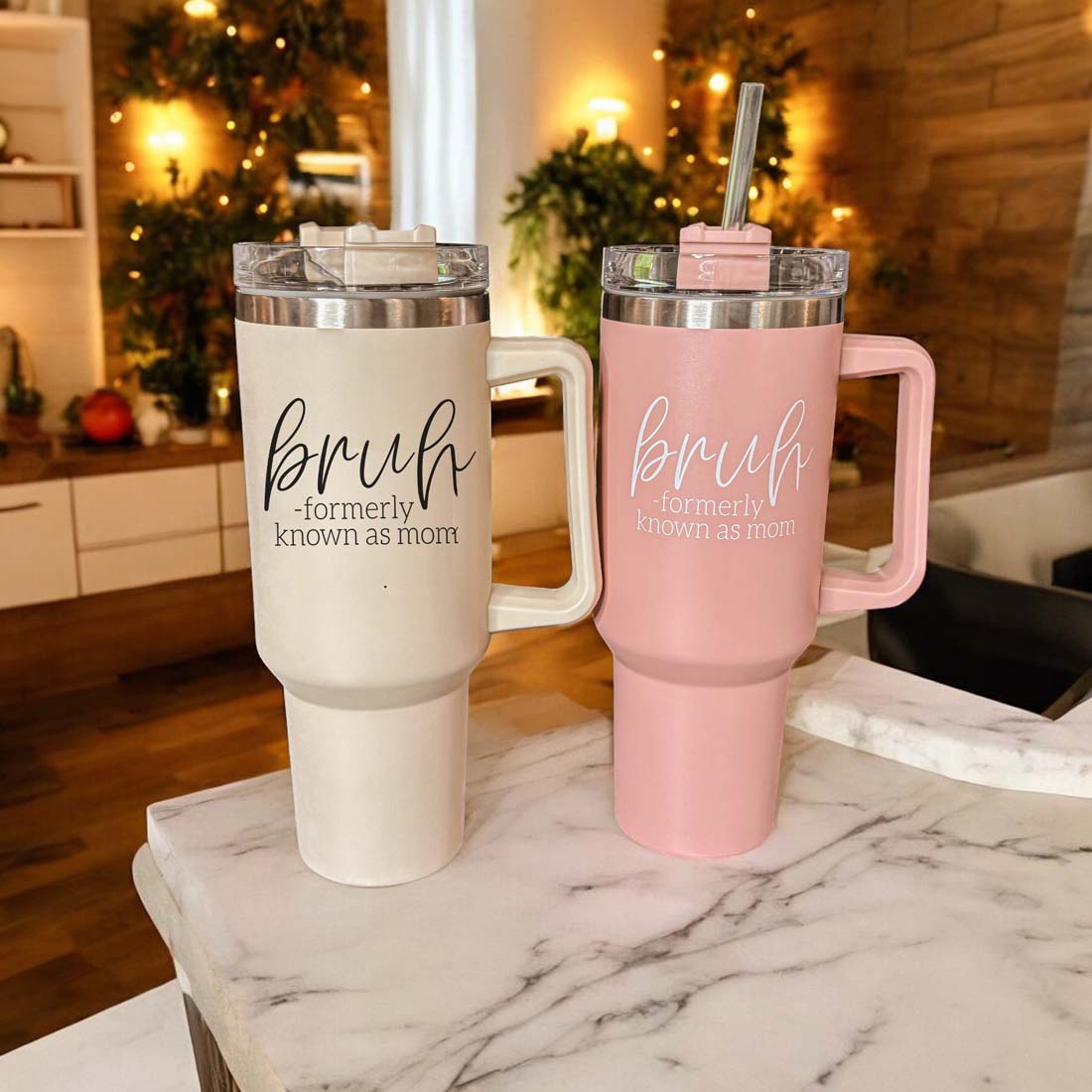 “Bruh Formerly Known as Mom” 40oz Tumbler – Insulated, BPA-Free Travel Mug with Lid