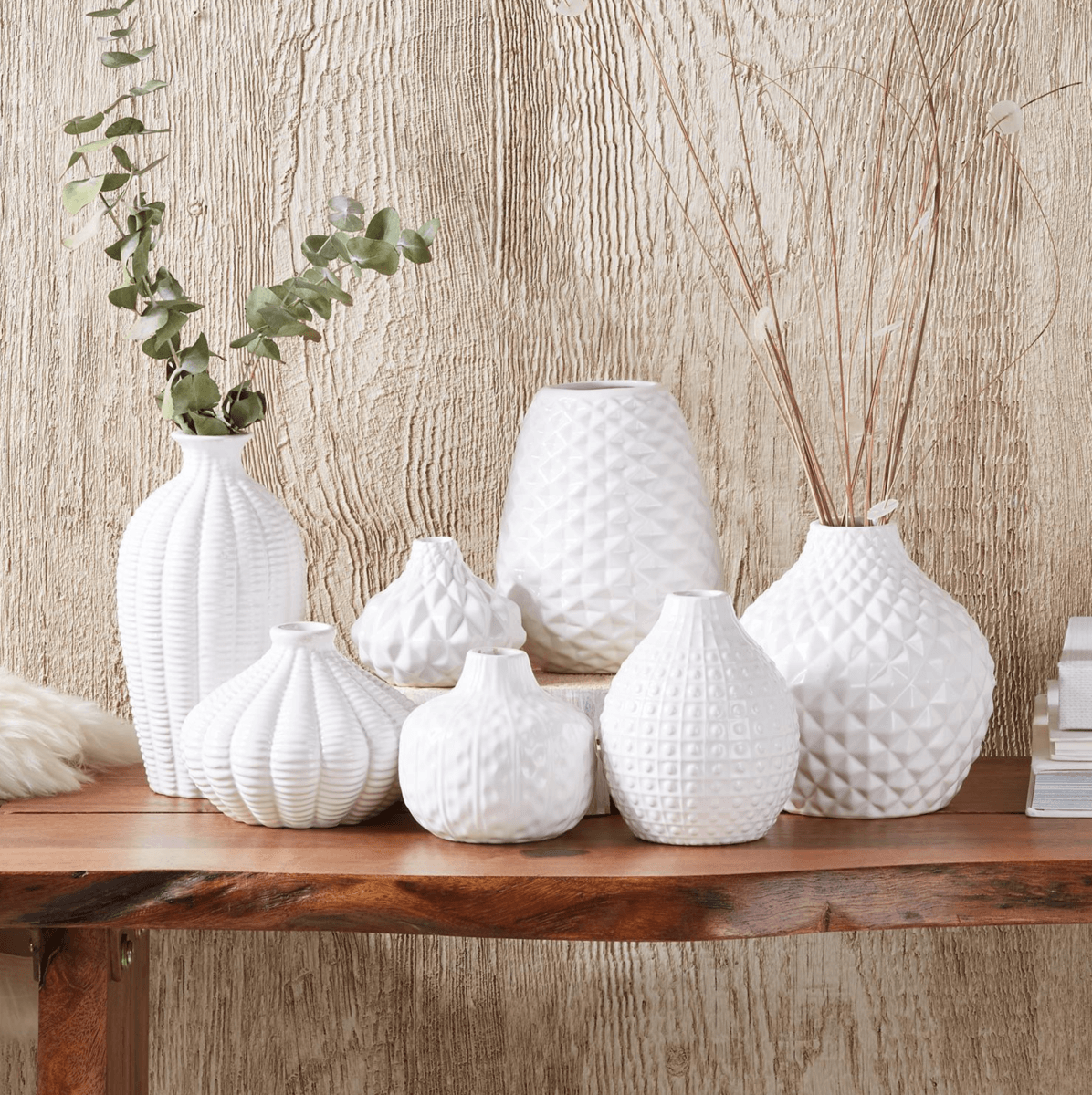 Whitney Vases - Handcrafted White Ceramic Vases