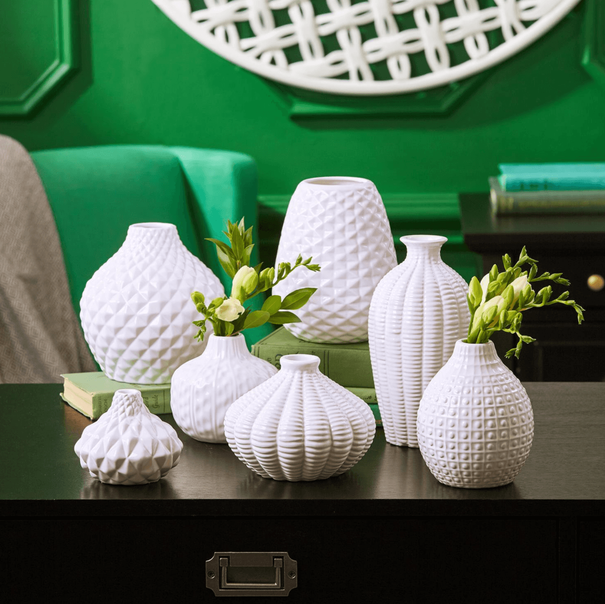Whitney Vases - Handcrafted White Ceramic Vases
