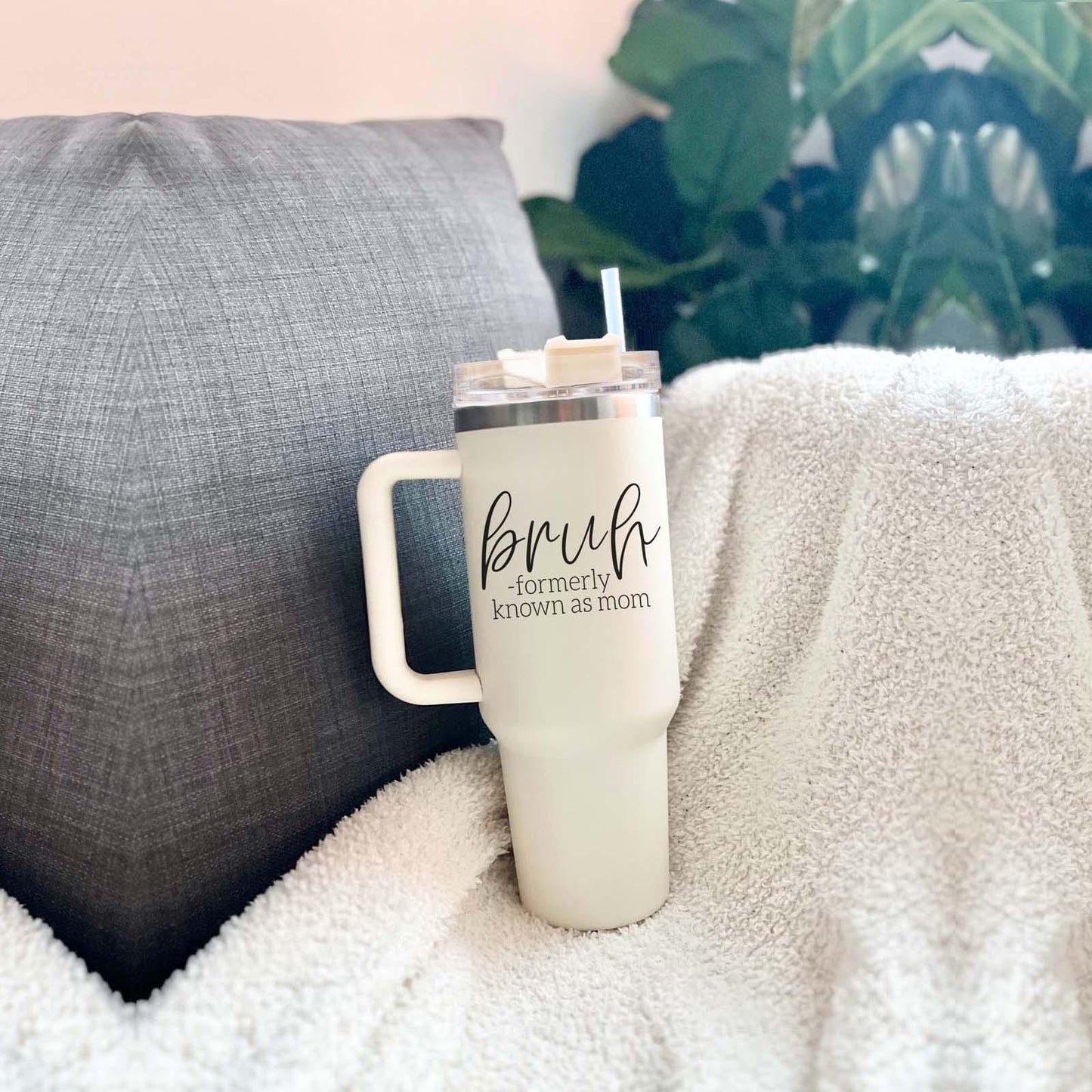 “Bruh Formerly Known as Mom” 40oz Tumbler – Insulated, BPA-Free Travel Mug with Lid